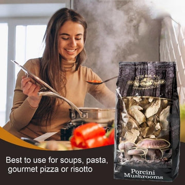 Urbani Truffles Dried Porcini Mushrooms For Cooking - Aaa Grade Aromatic Wild Dried Mushrooms For Cooking Soups, Sauces, Pasta,