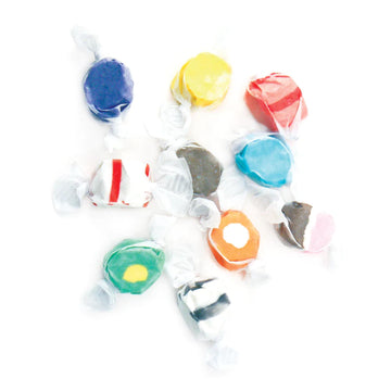 Sweet Candy Company Salt Water Taffy Individually Wrapped - Salt Water Taffy Candy Bulk, Old Fashioned Assorted Flavors, Soft And Chewy Candy Mix, Gluten Free Variety Pack - 3 Lb Bag