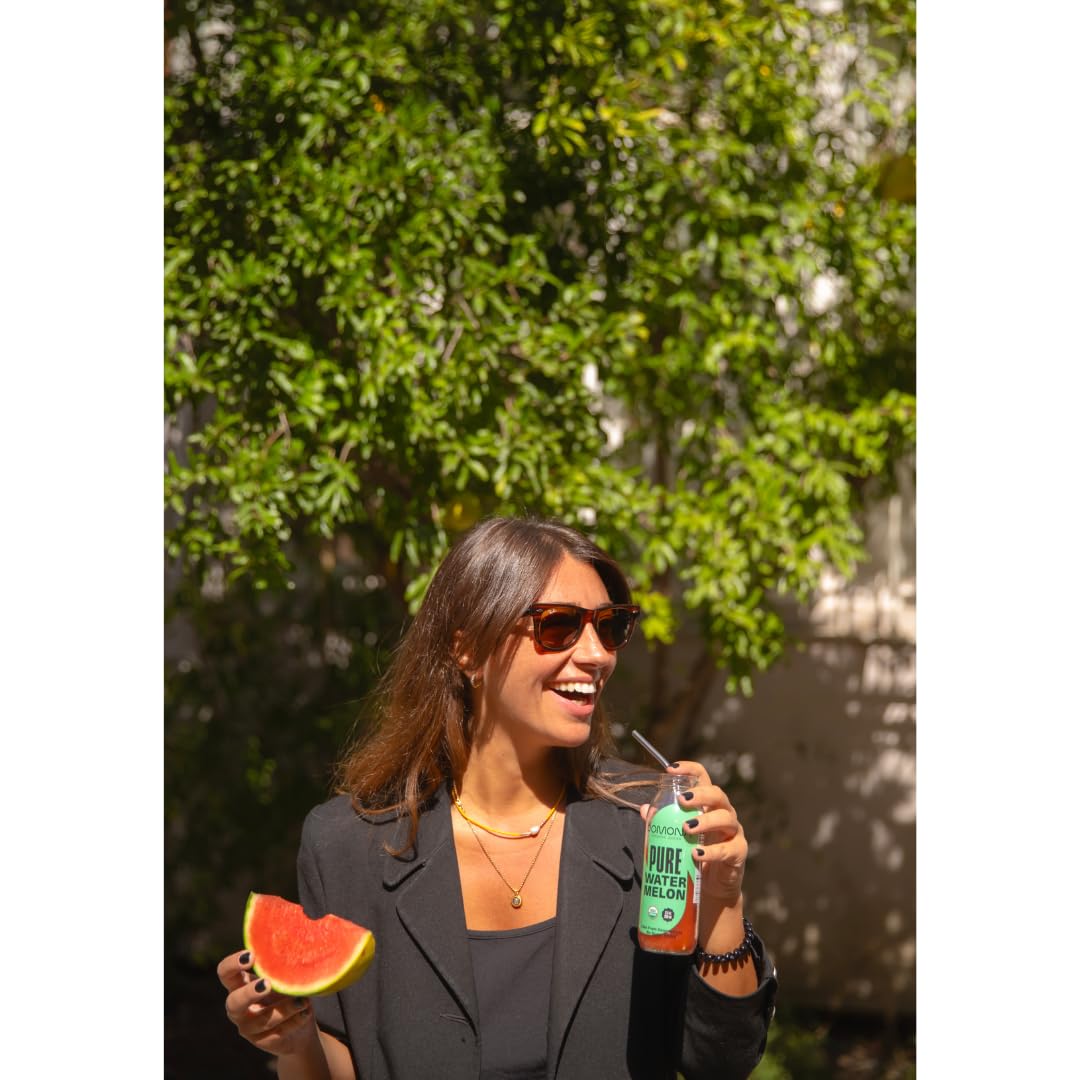 Pomona Organic Juices Pure Watermelon Juice, Cold Pressed Organic Juice, Non-GMO, No Sugar Added, Not from Concentrate, Gluten F