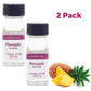 Lorann Pineapple Ss Flavor, 1 Dram Bottle (.0125 Fl Oz - 3.7Ml - 1 Teaspoon)- 2 Pack