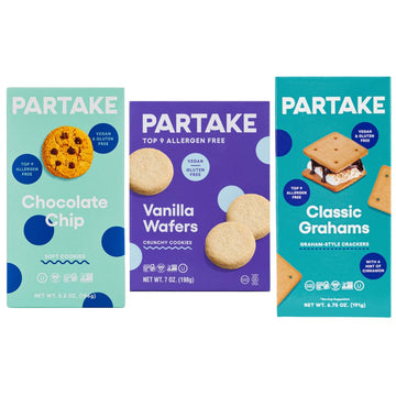 Gluten Free Cookie Variety Pack by Partake Foods | Vegan | Dairy Free, Peanut Free, Egg Free, Wheat Free | Allergy Friendly Cook