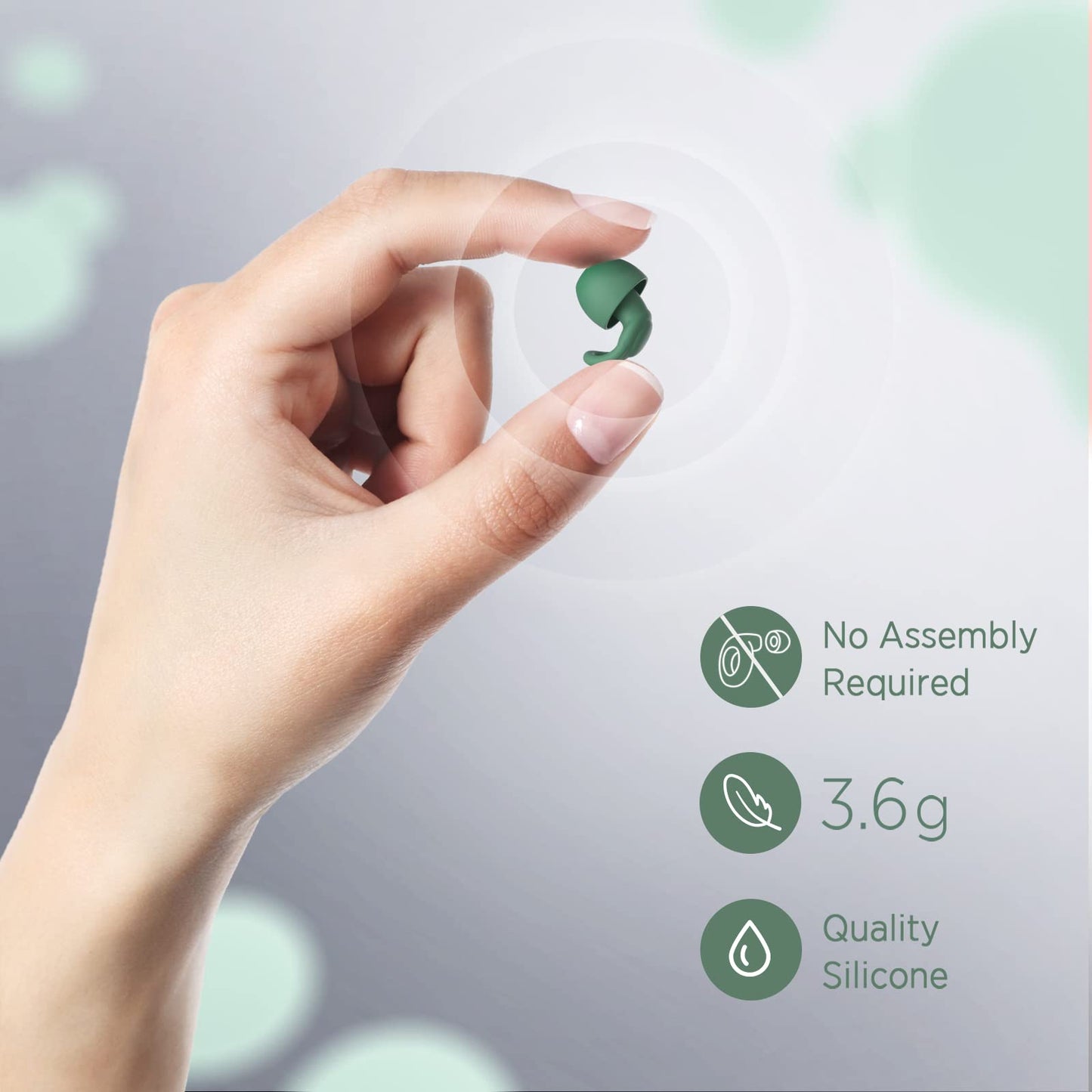 Silicone Ear Plugs For Noise Reduction - Reusable Soft Comfortable Earplugs For Sleeping,Noise Sensitivity & Flights -16 Ear Tip