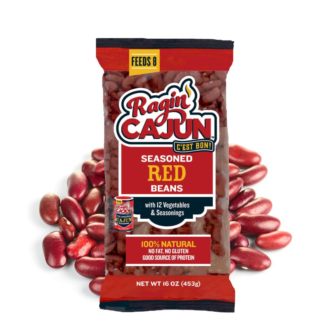 Seasoned Red Beans 16 oz Ragin' Cajun (Pack of 1)