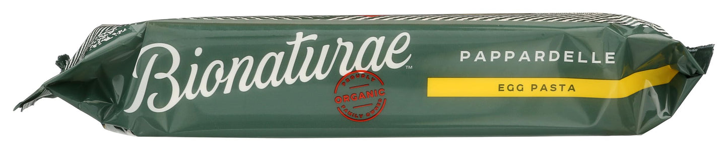 Bionaturae Pappardelle Pasta Noodles - Durum Semolina Pasta, Kosher, High Protein, Non-GMO, USDA Certified Organic, Durum Semoli