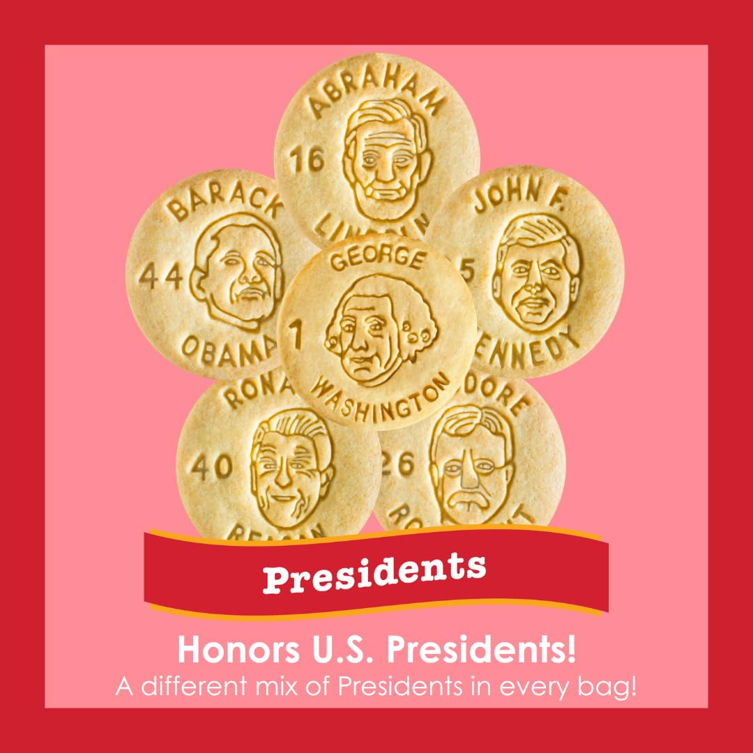 DICK & JANE EDUCATIONAL SNACKS – Nut-Free U.S. Presidents Edition – 60-Pack, 1 Ounce Each