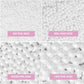 Sweets Indeed Sprinkles, White Sugar Pearl 4 Pack, 8.46 Ounces, Edible Sprinkle Mix, Perfect For Cake Decorations, Baking, Ice C