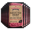 Nebraska Star Beef Angus Ground Beef, 80/20, Frozen Hamburger Patties, 10 x 1lb Packages