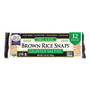 Edward & Sons Organic Lightly Salted Plain Brown Rice Snaps - Gluten Free Rice Crackers, Oven Baked Snack, Whole Grain, No Added