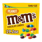 M&M'S Peanut Milk Chocolate Candy, Super Bowl Chocolates Family Size, 19.2 oz Bag