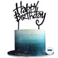 Keoysek Happy Birthday Cake Topper Double-Sided Acrylic Cursive Cake Toppers Birthday Party Decoration Supplie Cake Sign Party B