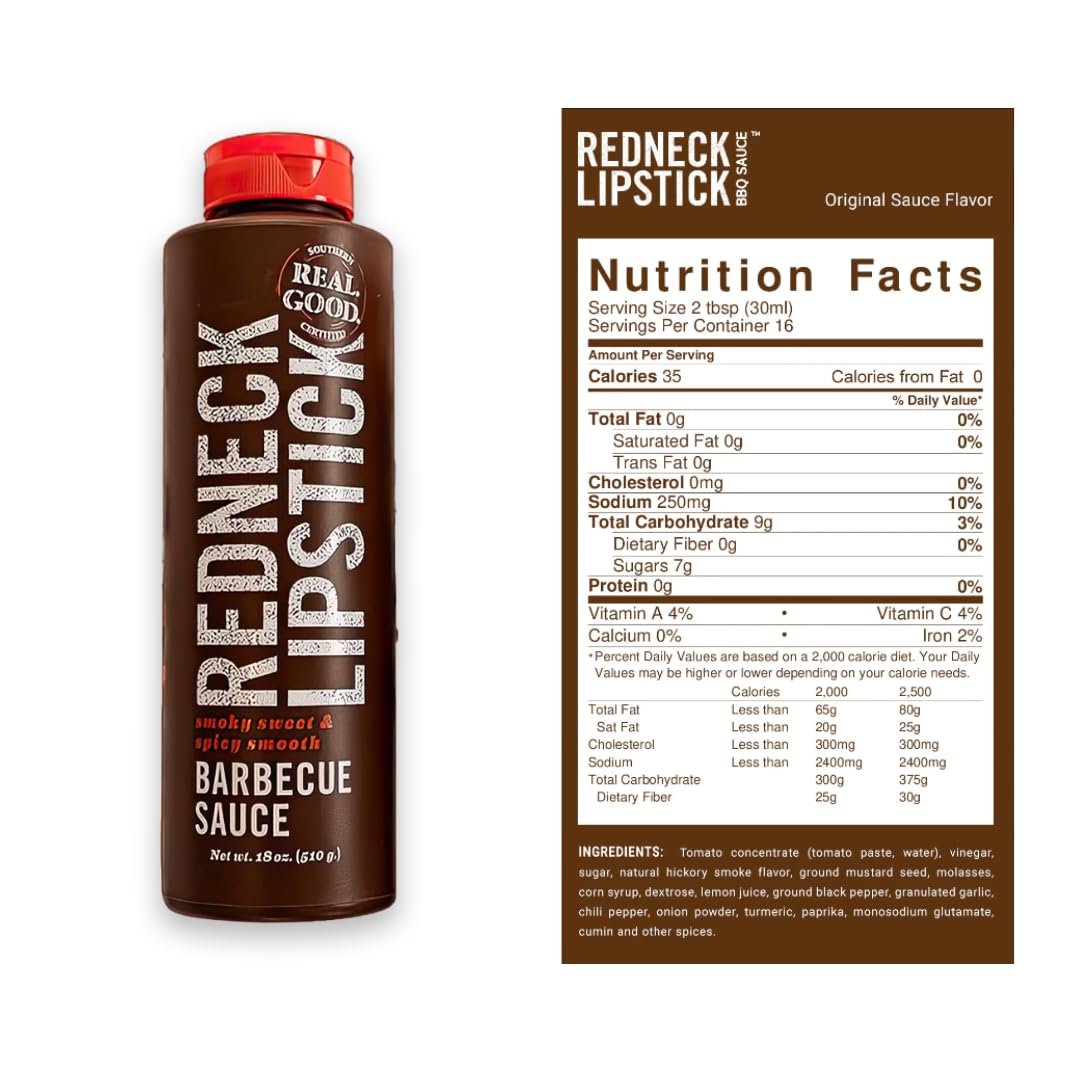 Redneck Lipstick Bbq Sampler, Smoky Sweet & Spicy Smooth, Hot & Spicy Barbecue Sauce And Irresistable Smoky Sweet & Spicy Season
