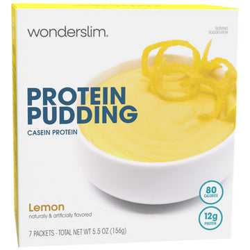 Wonderslim Protein Pudding, Lemon, 12G Protein, Gluten Free (7Ct)