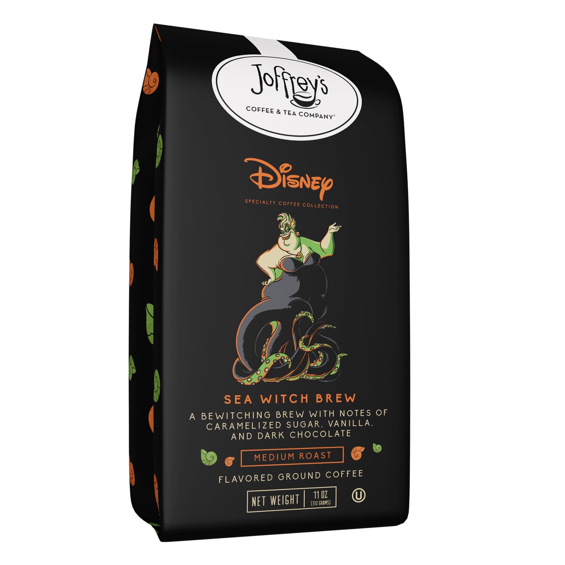 Joffrey'S Coffee - Disney Sea Witch Brew, Disney Specialty Coffee Collection, Flavored Coffee, Notes Of Caramelized Sugar, Dark