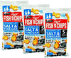 Burtons Fish N Chips Salt Vinegar Flavour Baked Snack Biscuits (15 packs x 25g)