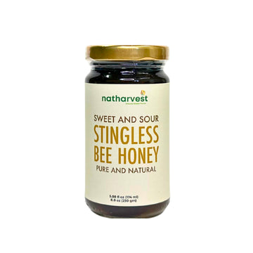 Stingless Bee Honey, Sweet And Sour Meliponini. Contains Low Glycemic Trehalulose, No Sucrose, 8.8 Oz (250 Grams)