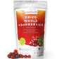 Powbab Dried Cranberries Unsweetened - 100% Usa Grown Organic Dried Cranberries. No Sugar Added, No Oil, No Apple Juice Concentrate Infused, No Sulfites. Dried Fruit. Not Sweetened Or Reduced (2.9 Oz)