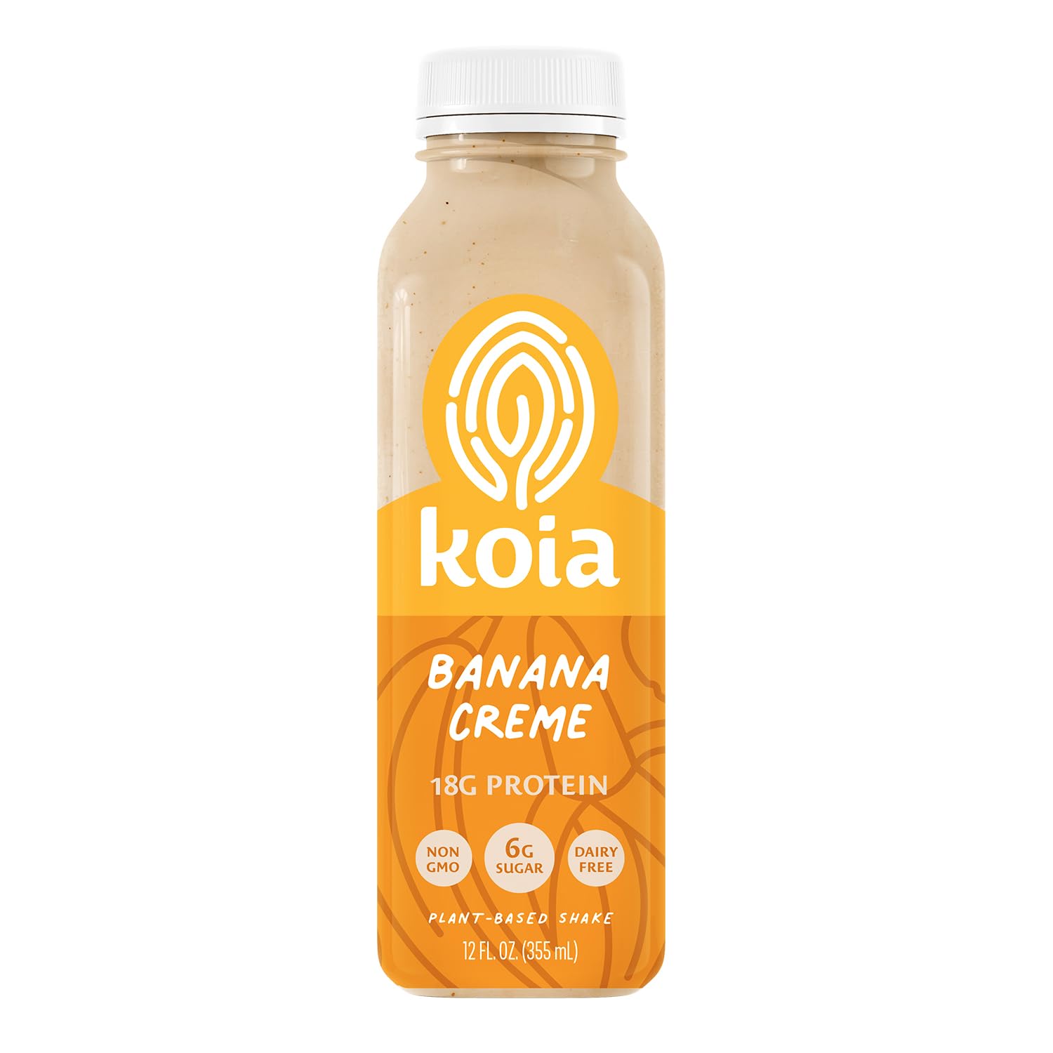 Koia Ready To Drink Plant Protein Shake (12 Fl Oz) - Banana Creme- Dairy Free, Gluten Free, Soy Free, Non GMO, Kosher, Vegan