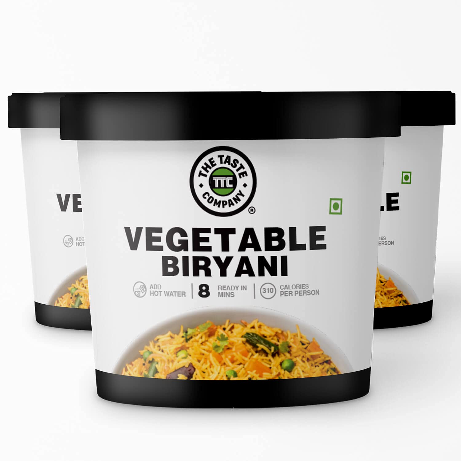 Thetastecompany Veg Biryani - Ready To Eat | Instant Food | Taste Company (Pack Of 3)
