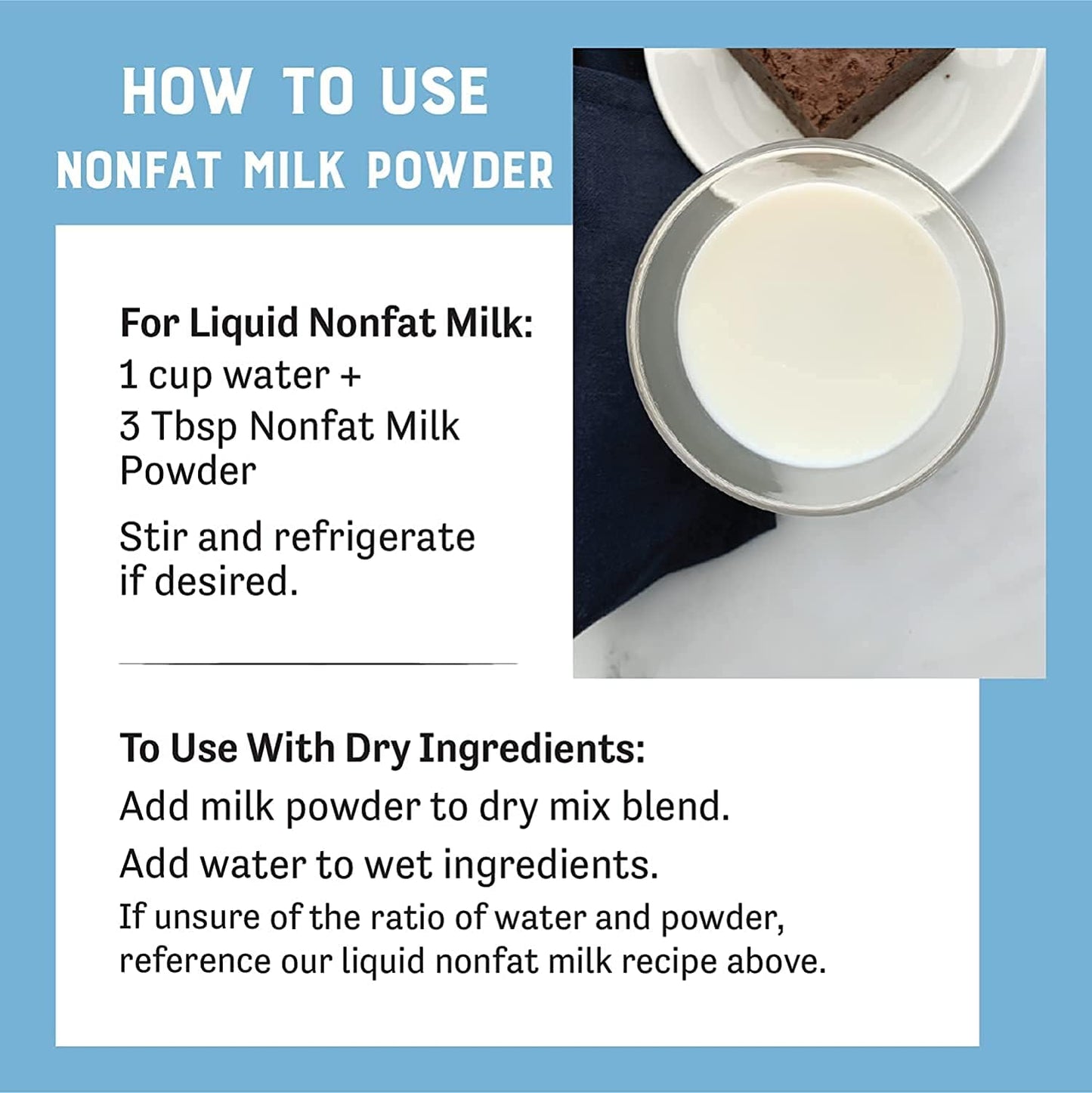 Judees Gluten Free Non-Fat Dry Milk Powder - High-Protein, Gluten-Free - 11.25 Oz