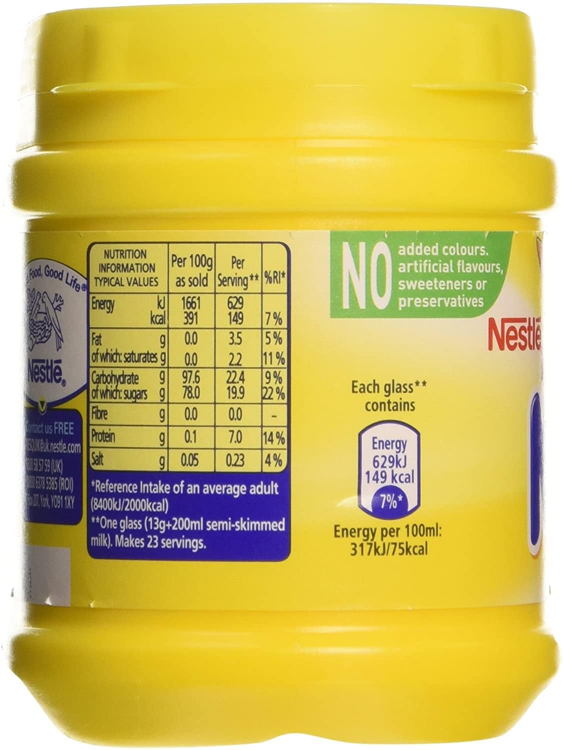 Nesquik Banana Flavour Powder 300g - 10.58 Ounce (Pack of 1) - Delicious Drink Mix