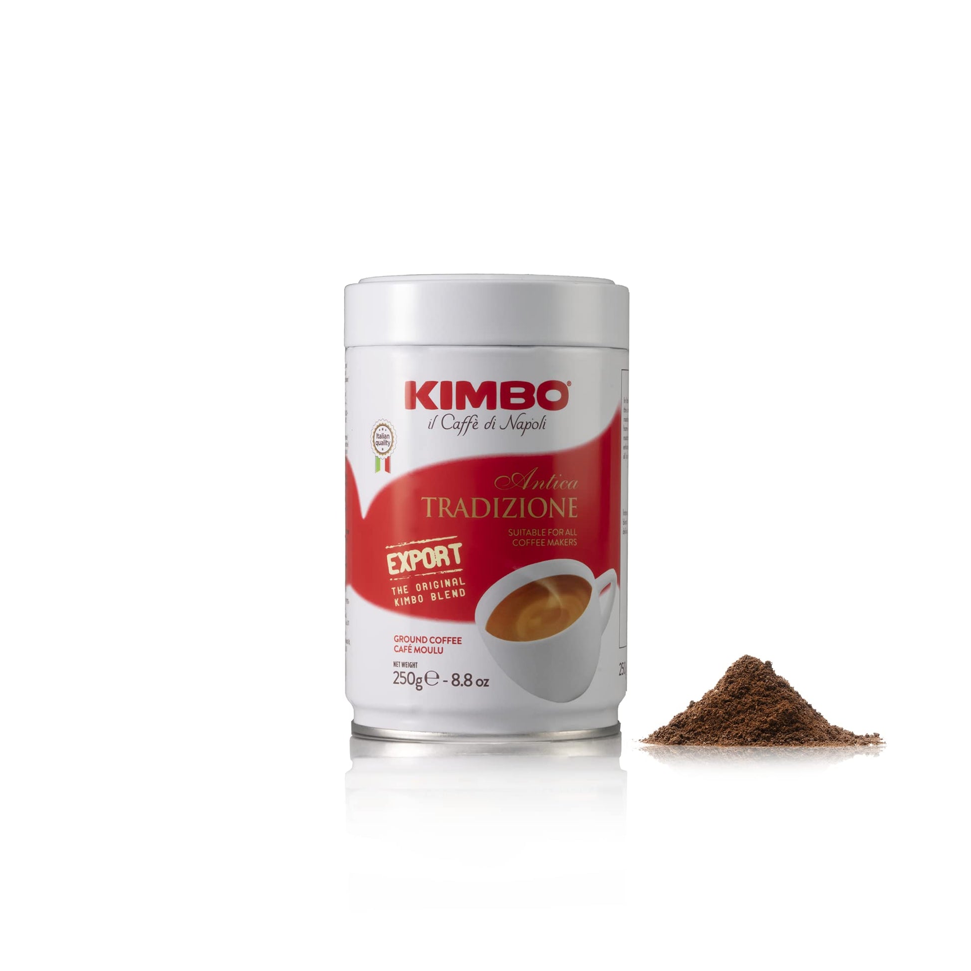 KIMBO Kimbo Antica Tradizione Ground Coffee - Medium to Dark Roast - 8.8 oz Can