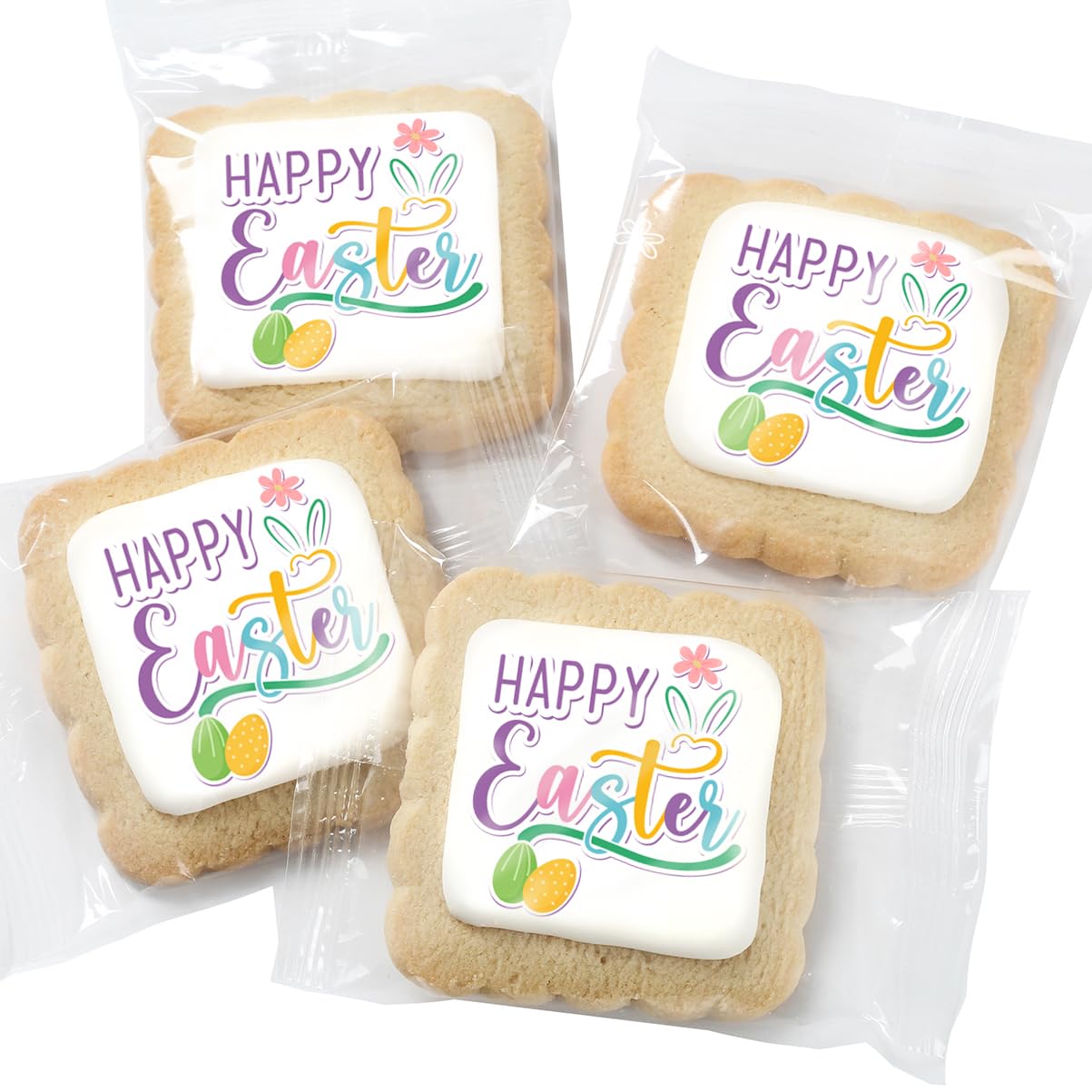 Happy Easter Cookie Gift Basket Chocolate Chip Cookies Fudge Filled For Men Women Kids | Individually Wrapped | Large Cookies Fr