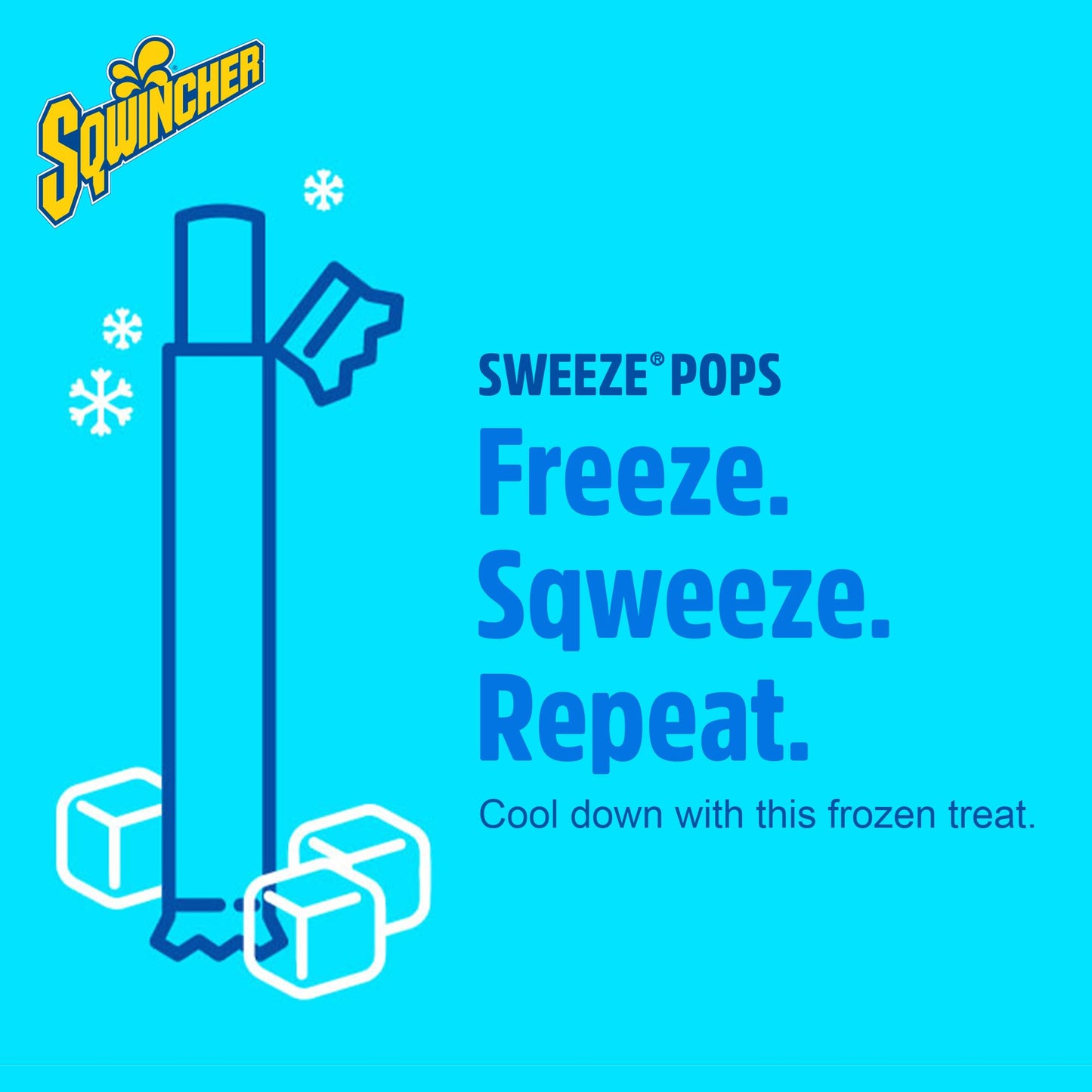 Sqwincher 159200201 Squeeze Electrolyte Freezer Pops, 3 Oz, 150 Count
