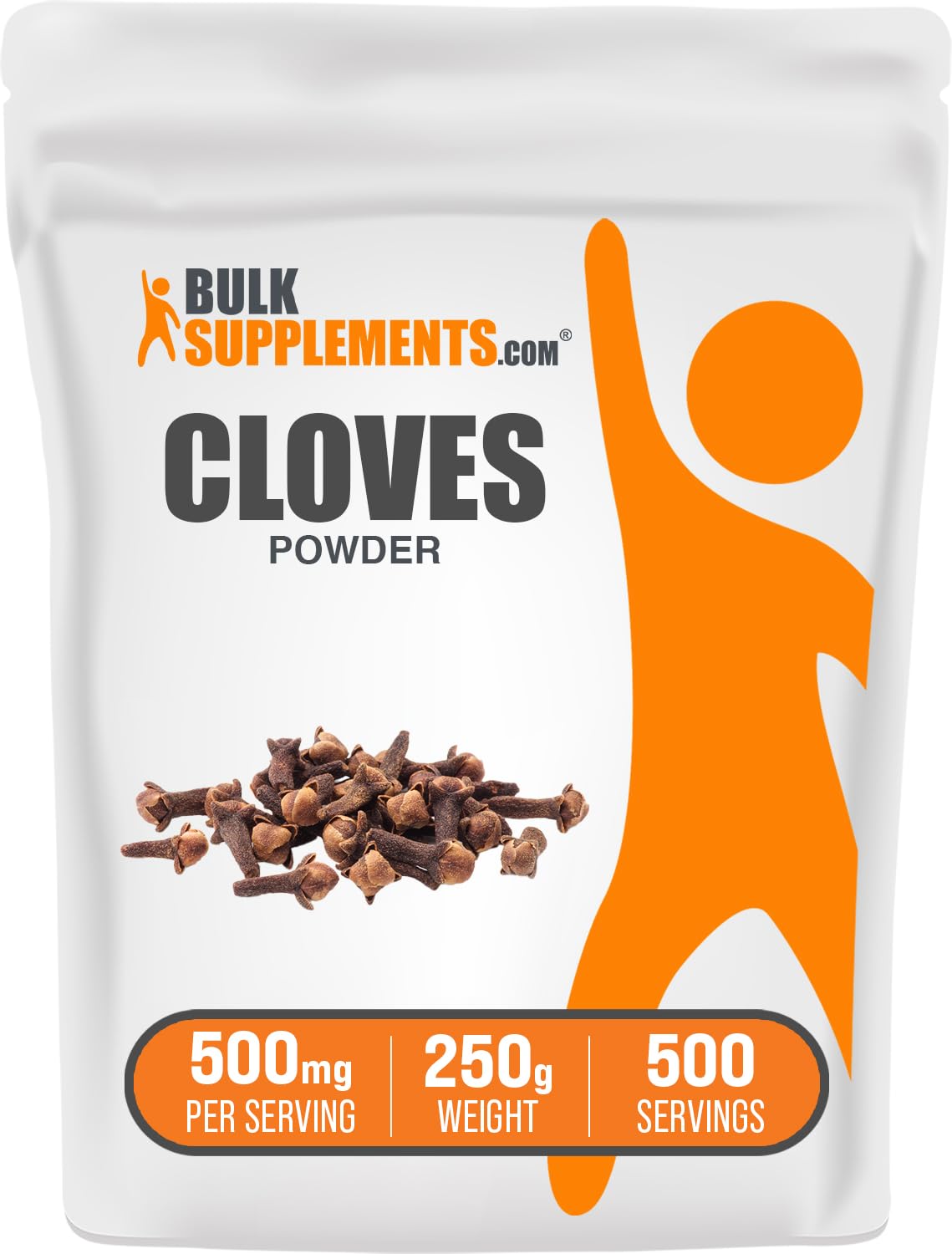 BulkSupplements Cloves Powder Supplement, Vegan & Gluten Free, 500mg per Serving, 250g (8.8 oz), Pack of 1