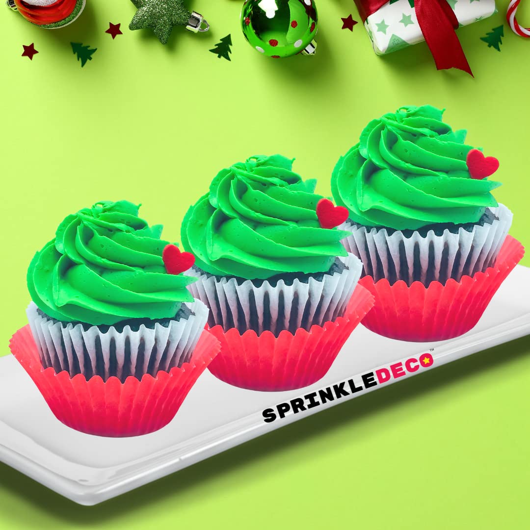 Sprinkle Deco Valentine Jumbo Red Heart Shapes Sprinkles for Cakes and CupcakesFood Decoration 4oz