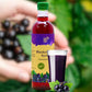 DROP Pure Organic Blackcurrant Flavor Bio Syrup-16.9oz (500ml), Natural 30% Concentrate Fruit Syrups,Great For Cocktails,Bevarag