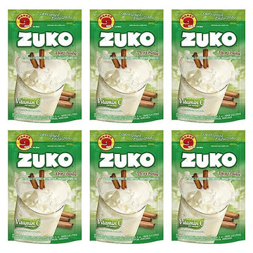 ZUKO Horchata Instant Powder Drink, Family Pack, No Sugar Needed, Vitamin C, 14.1 Oz (Pack of 6)
