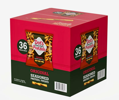 Generic .Dots Homestyle Original Pretzels Snack Bags, 1 oz., Pack of 36