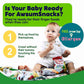 Awsum Snacks Organic Quinoa Puffs For Kids - Happy Healthy Food - Puffed Quinoa - Vegan Kosher Gluten Free - Non-Allergy - No Ad