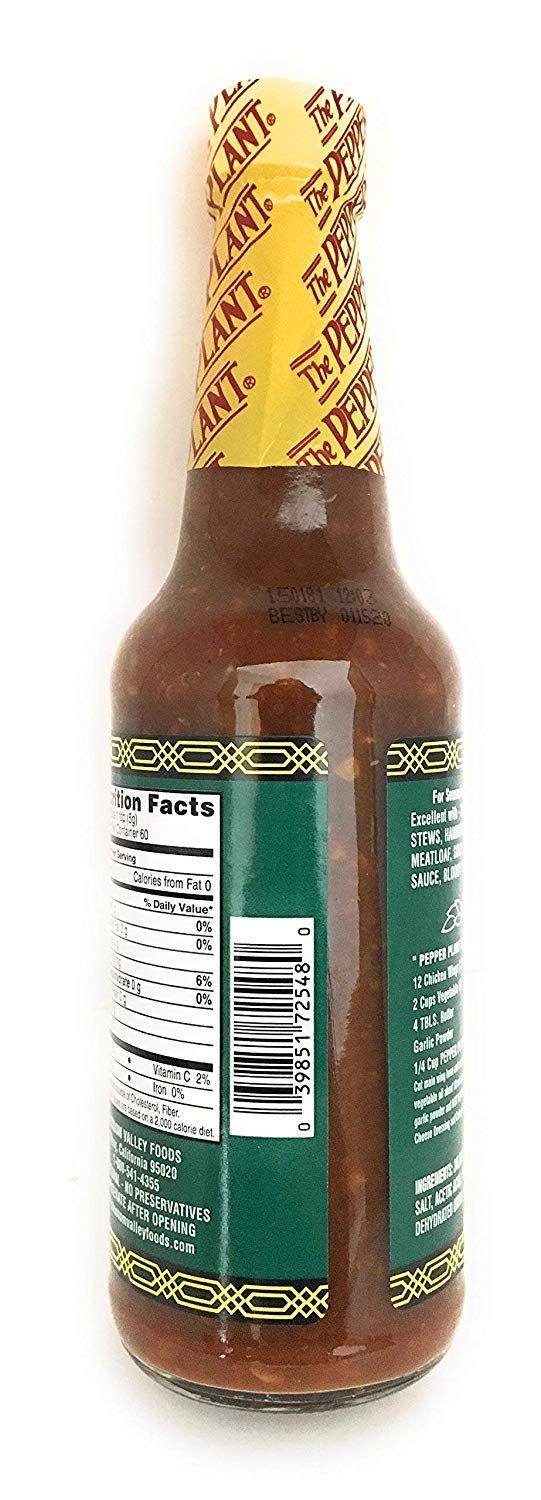PEPPER PLANT Chunky Garlic Hot Pepper Sauce, 10 OZ