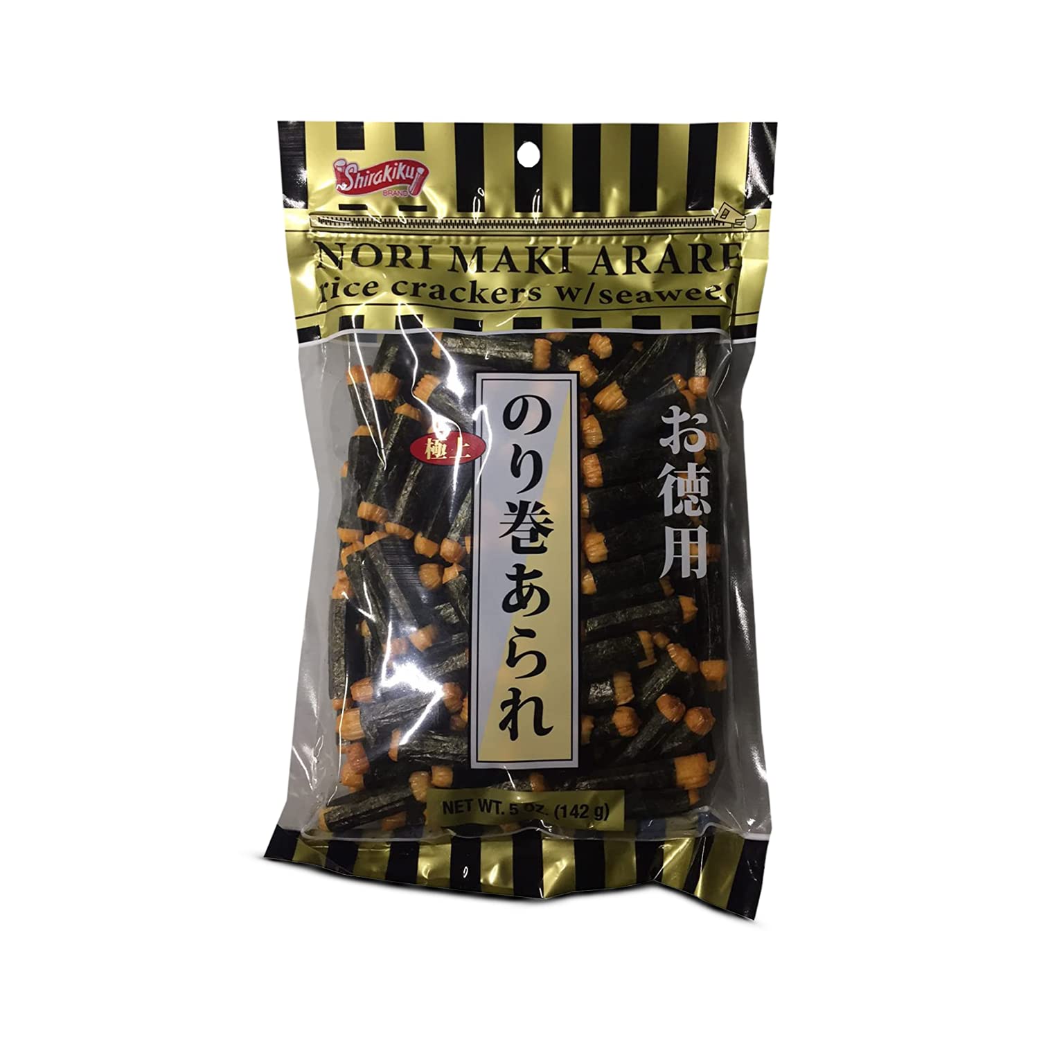Shirakiku Japanese Nori Maki Arare Rice Crackers With Seaweed  Glutinous Rice Soy Sauce Wheat And Seaweed  Crispy And Savory Cra