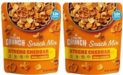 Catalina Crunch Snack Mix, Xtreme cheddar, Made With Real Cheese,18oz 2 PACK