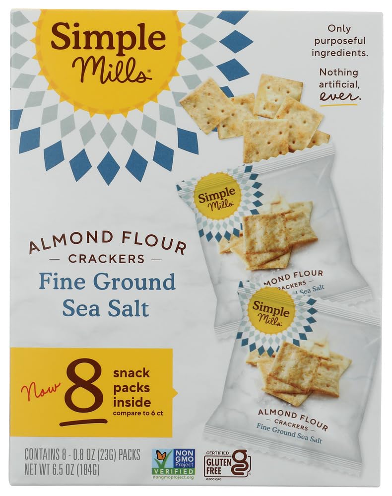 SIMPLE MILLS Fine Ground Sea Salt ers Snack Pack 8ct  0.8 OZ