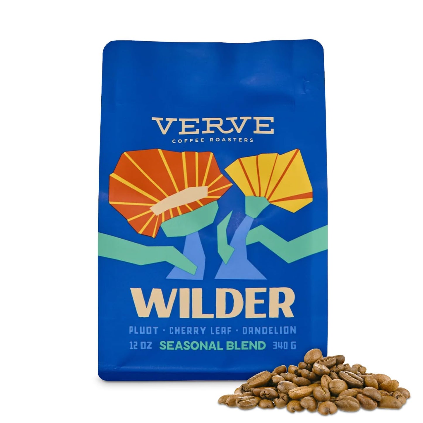 Verve Coffee Roasters Whole Bean Coffee Wilder Blend | Light Roast, Brewed or French Press | Rwanda, Guatemala, and Peru Blend |
