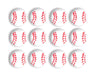 24 pc - Sport Theme Edible Sugar Cake Cupcake Cookie Toppers Decorations (Baseball)