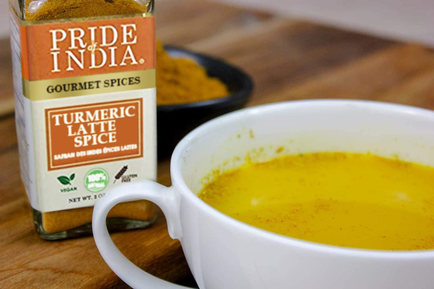 Organic Turmeric Latte Spice Mixpride Of India ?Turmeric Latte Spice Mix ?Gourmet & Warm Tea Spice Blend ?Healthy/Gluten-Free ?I