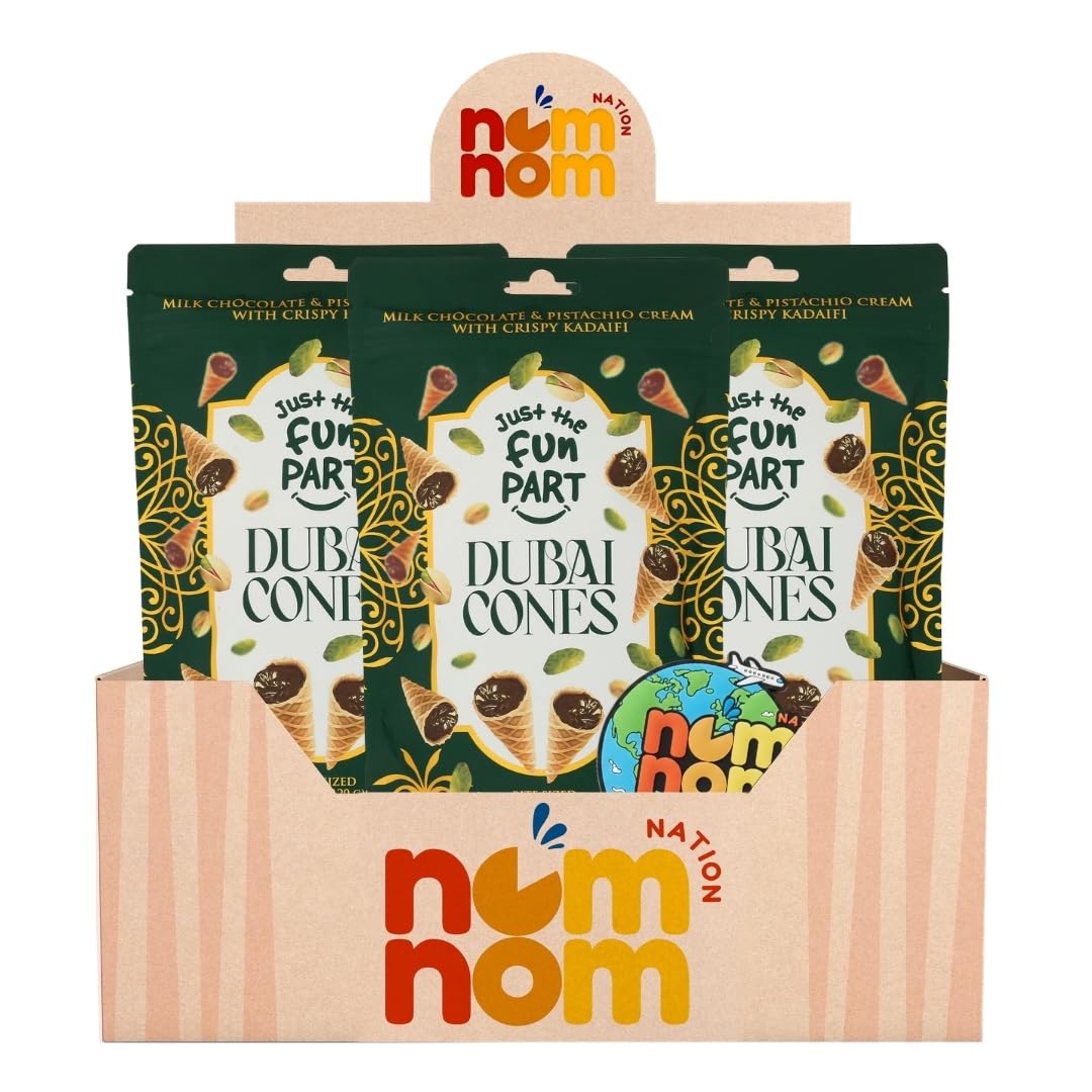 Just The Fun Part Waffle Cone Snack Pack - Chocolate Bites for Sharing Pack of 3