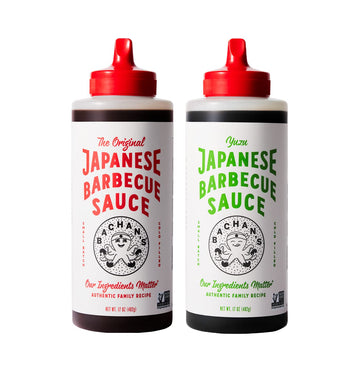 Bachan'S Japanese Barbecue Sauce 2 Pack - 1 Original, 1 Yuzu - Bbq Sauce For Wings, Chicken, Beef, Pork, Seafood, Noodles, And M