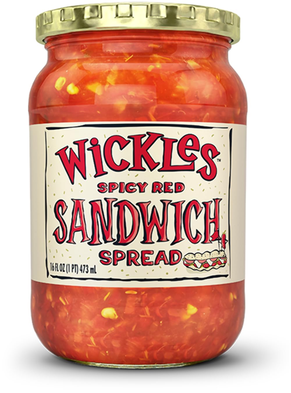Wickles Spicy Red Sandwich Spread, 16 oz (Pack - 1)