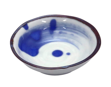 ?????????????(Castle Enterprise) New Carefully Selected! Soba Monogatari Buckwheat Dobo Wave Splash Rokubei 3.0 Deep Plate, 1 Pi