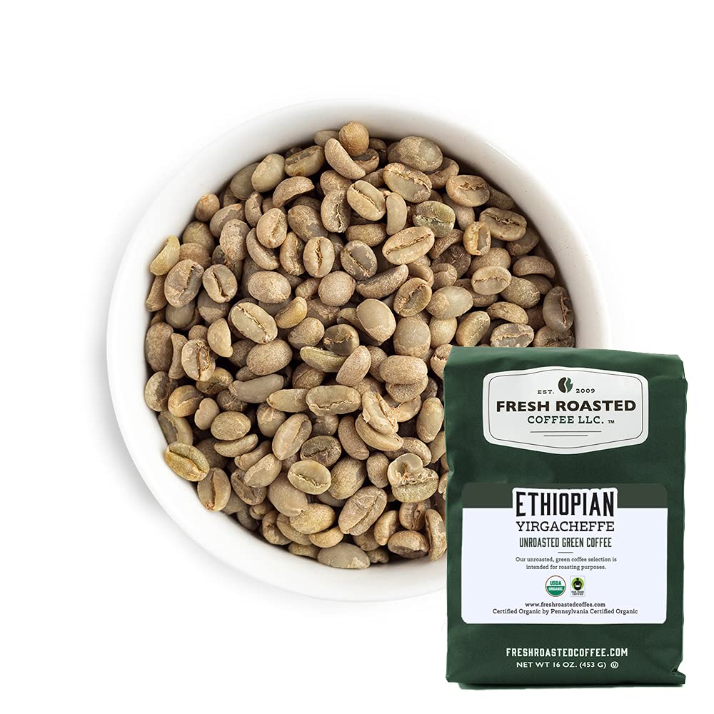 Fresh Roasted Coffee, Unroasted Organic Explorer Home Roasting Starter Kit, Kosher