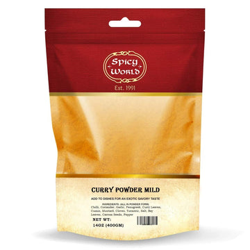Madras Curry Powder Mild 14 Oz | Authentic 12 Spice Blend - By Spicy World
