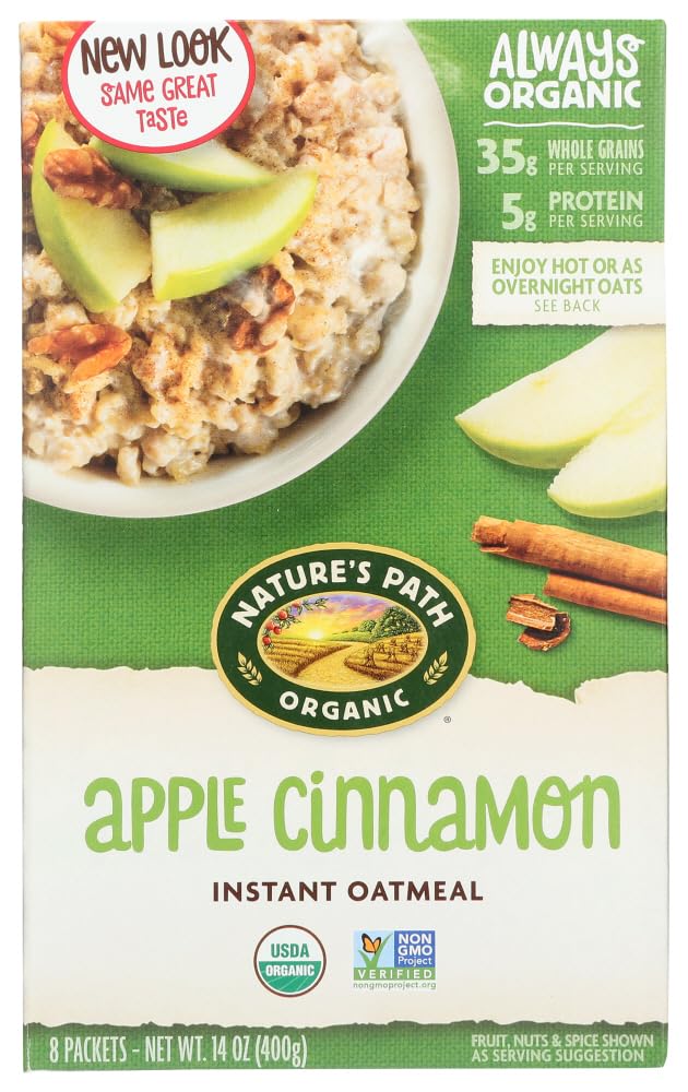 Natures Path Cereal Hot Apl Cin Org 8Ct2
