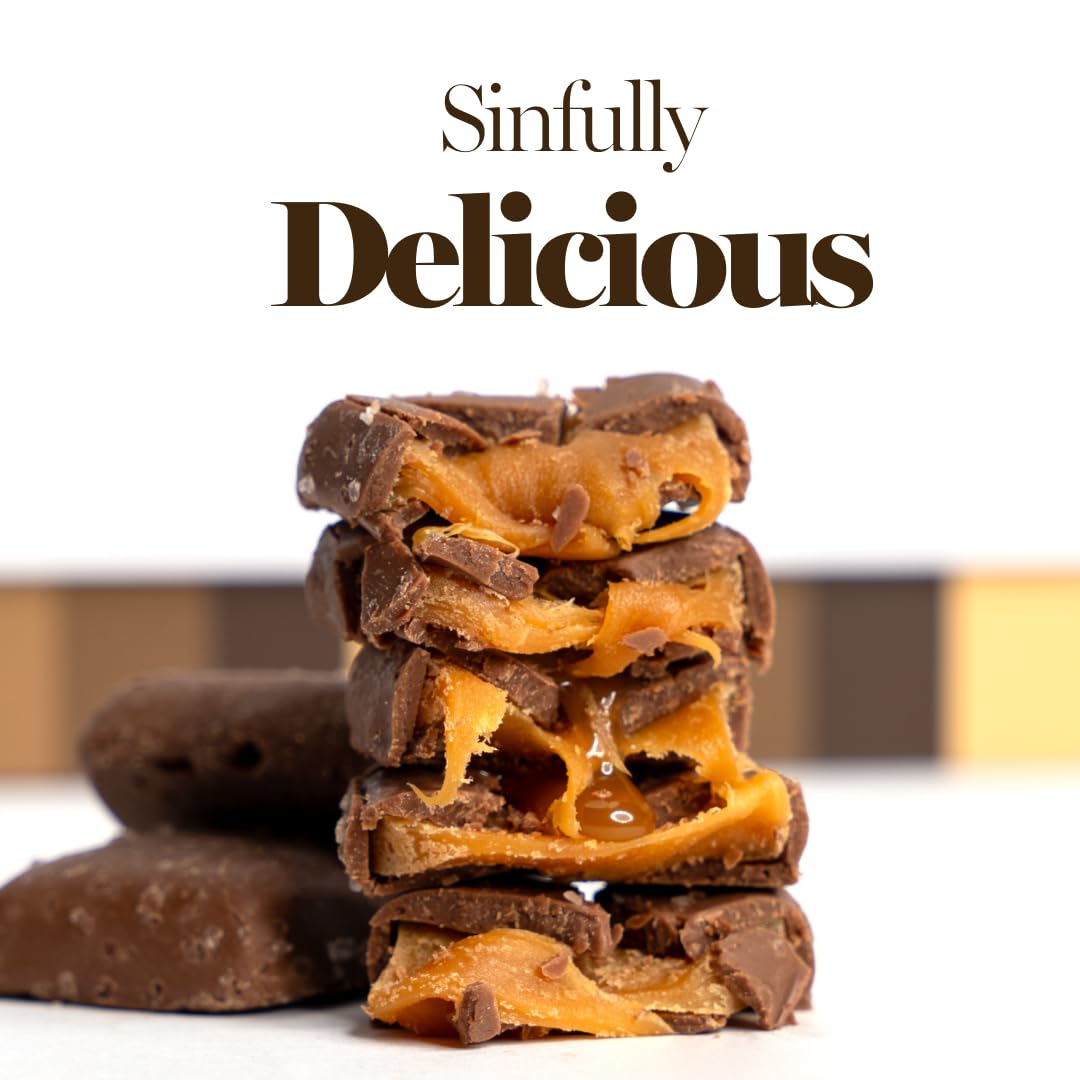 Caramels.Com | Chocolate Caramel Brownie And Creamy Peanut Butter | Soft Caramel | Duo Pack | Individually Wrapped