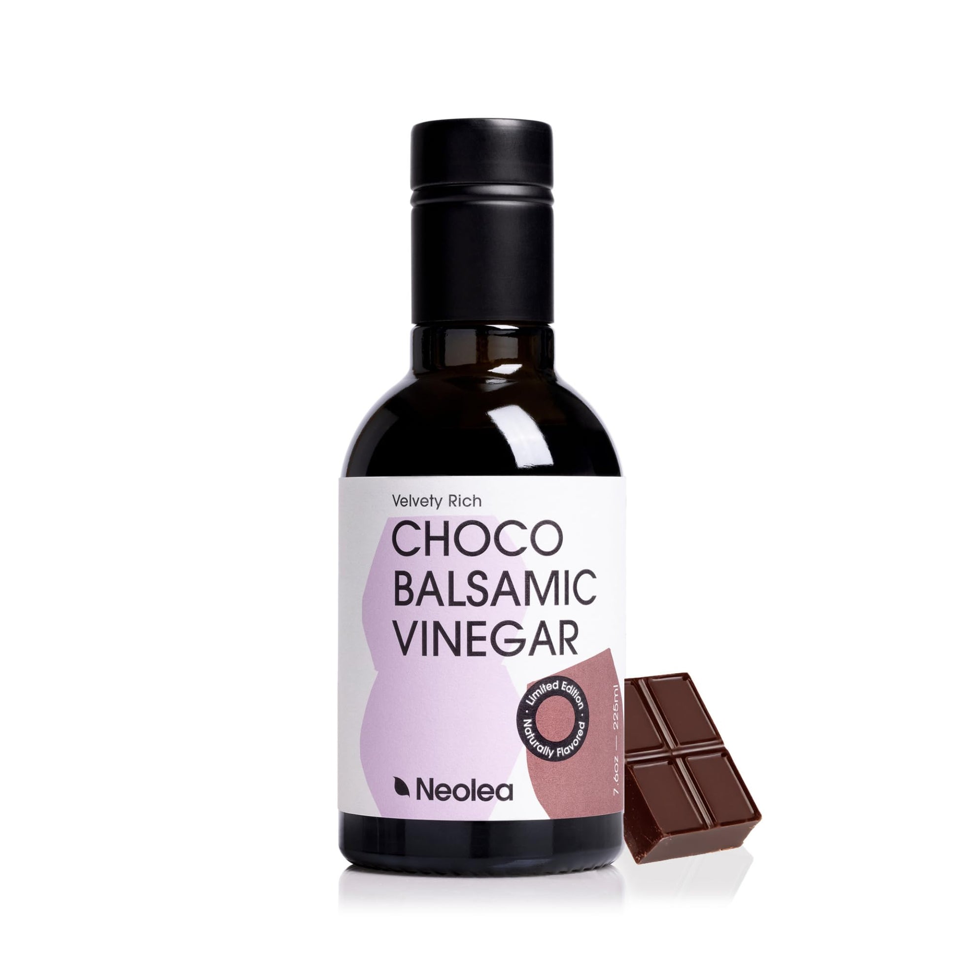 Neolea Chocolate Balsamic Vinegar From Greece - Aged 3 Years In French Oak Barrels - Made From Grape Must & Red Beverage-Inspired Vinegar - Flavored Dressing For Salad  Cooking - 8.45 Fl Oz (250 Ml)