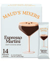MAUDS Mixers Espresso Martini Non-Alcoholic Drink Mix, 14 ct, Low Calorie, Brown